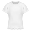 Girl's Lace Hem Short Sleeved T-shirt