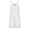 Custom Women's Spaghetti Strap V Neck Pocketed Loose Fit Romper