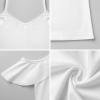 Custom Women's Cold Shoulder Ruffle Casual Dress