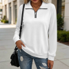 Custom Women Half Zip Long Sleeve Hoodies