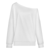 Custom Women Off Shoulder Drop Shoulder Lantern Long Sleeve Casual Top