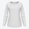 Custom Women's ribbed square-neck long-sleeved T-shirt