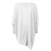 Custom Women's Long Sleeve Asymmetrical Hem Tunic Blouse Top
