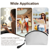 Curved makeup bag