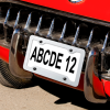 Customizable License plate frame