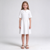 Custom Kids Short Sleeve Doll Collar Casual Dress