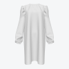 Custom Women's Crew Neck Bubble Sleeve Long Sleeve Dress