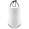 Custom Girls Halter Neck Ruched  One Piece Swimsuit