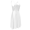 All Over Print Women's Long Slip Dress with Double Side Pockets