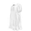 All Over Print Women's Round Neck Ruffle Hem Dress