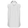 All Over Print Women's Lapel Sleeveless Ruffle Tie Tank Top