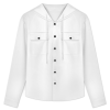 Custom Women's Long sleeved hooded Shirt Jacket Coat