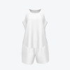 Custom Women's Sleeveless Vest&Short Set With Pockets