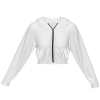 Custom Womens Long Sleeve Zip Up Cropped Hooded Jacket