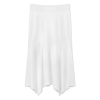 Custom Women's High Waist Asymmetrical Hem Midi Skirt