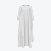 Custom Women's Two-Piece Set: Irregular Texture Long Dress Coat & Cotton-Like Inner Dress