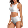 Women's Cut-Out High-Waisted Two-Piece Swimsuit