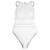 Women's High Neck One-Piece Swimsuit with Keyhole Cutout