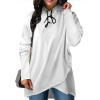 Custom Women Mid‑Length Long Sleeve Hoodie