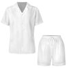 Custom Women's Silk Short Sleeve V Neck Pajama Sets