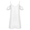 Custom Women's Cold Shoulder Ruffle Casual Dress
