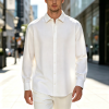 Custom Men's Long Sleeve Shirt with cuffs collar