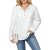 Custom Women's V-neck Button Up Hoodies