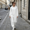Custom Women's Hooded Zipper Jumpsuit