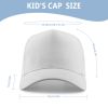 Custom Kids Curved Brim Baseball Cap With Air Vent Holes