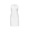 All Over Print Women's V-neck Sleeveless Pleated Pocket Dress