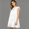 Custom Individualized Women's Round Neck Ruffle Sleeve Casual Dress