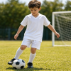 Children's football suit short sleeved shorts V-neck set