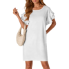Women's Double-layer Ruffle Sleeve Casual Dress