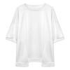 Custom Womens 3/4 Sleeve Crew Neck High Low Hem Blouse Top