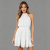 Custom Specialized Women's High Neck Sleeveless Off Shoulder Casual Dress