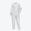 Custom Women's Lapel Sweatshirt Set with Pockets & Cuffed Ankles