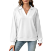 Custom Women's Casual Long Sleeve V-Neck Sweatshirt