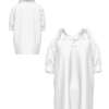 Women's Half Placket Collar Short Sleeve Blouse Tops