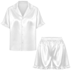 Custom Women's ruffle Short Sleeve Short Pajama Set