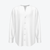 Custom Men's long sleeved shirt concealed placket without cuffs