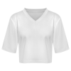 Custom Women's 3/4 Sleeve V Neck Crop Top  Athletic Tee