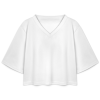 Custom Women's 3/4 Sleeve V Neck Crop Top  Athletic Tee