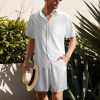Custom Men's Short Sleeve Shirt & Shorts Set Outfit Sets