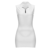 Custom Women's Sleeveless Half Zip Polo Mini Bodycon Dress