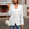 Custom Women's Button Casual Suit Blazer Coat