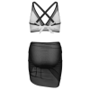 Custom Women's Netted swim skirt and swimsuit set