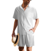 Custom Men's Short Sleeve Shirt & Shorts Set Outfit Sets