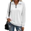 Custom Women Half Zip Long Sleeve Hoodies