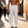 Custom Men's Pants with Double Pockets & Drawstring