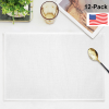 Linen Placemat 18x12inch (12-Pack)|Ship from USA